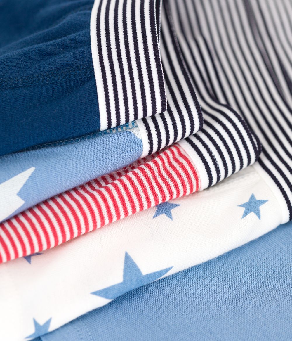 Petit Bateau - Printed Cotton Boxers For Children Pack Of 5