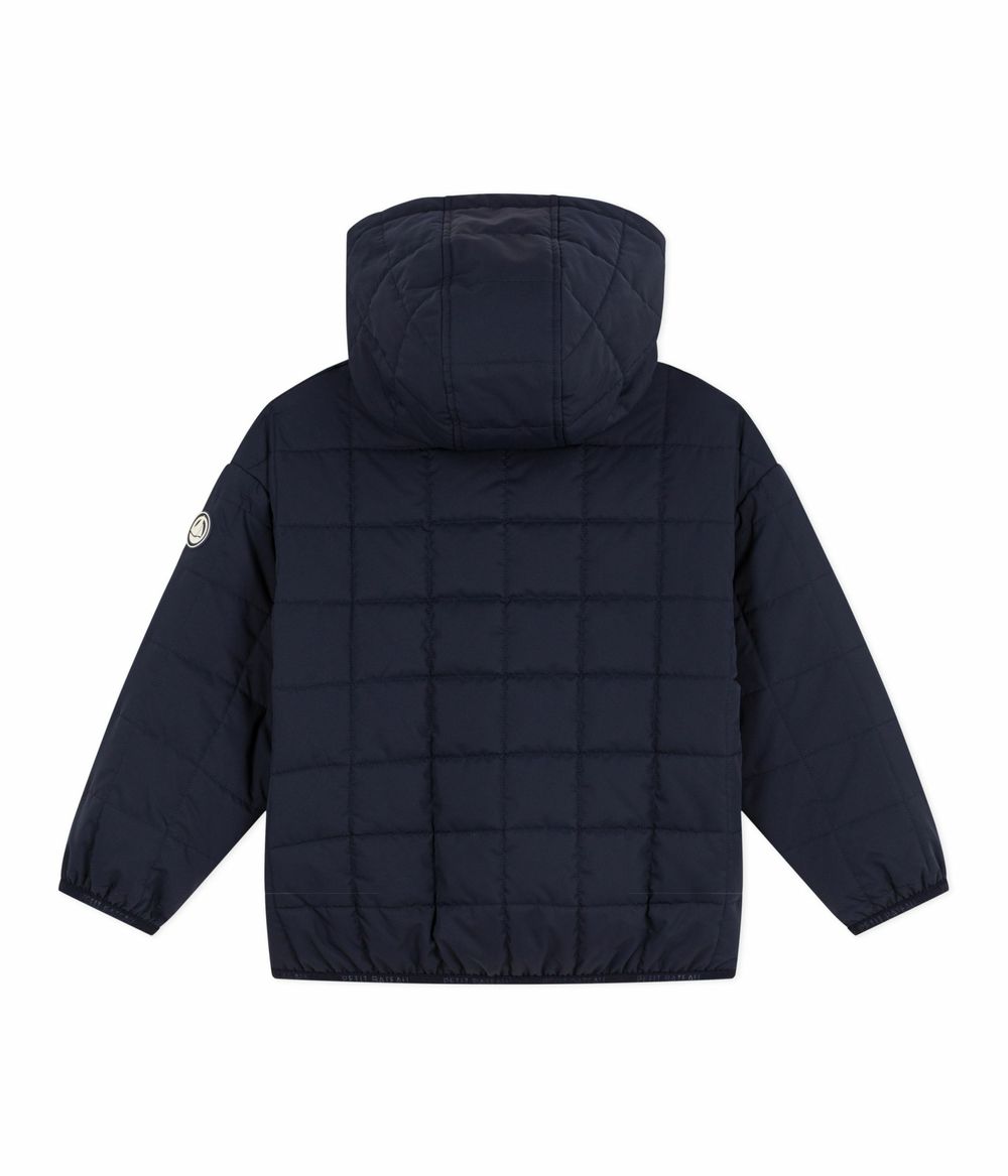 Petit Bateau - Boys' Plain Light Puffer Jacket - Smoking Blue