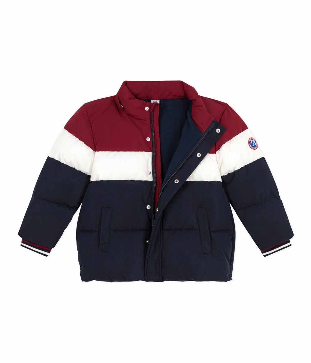 Petit Bateau - Boys' Colourblock Puffer Jacket - Multicolor
