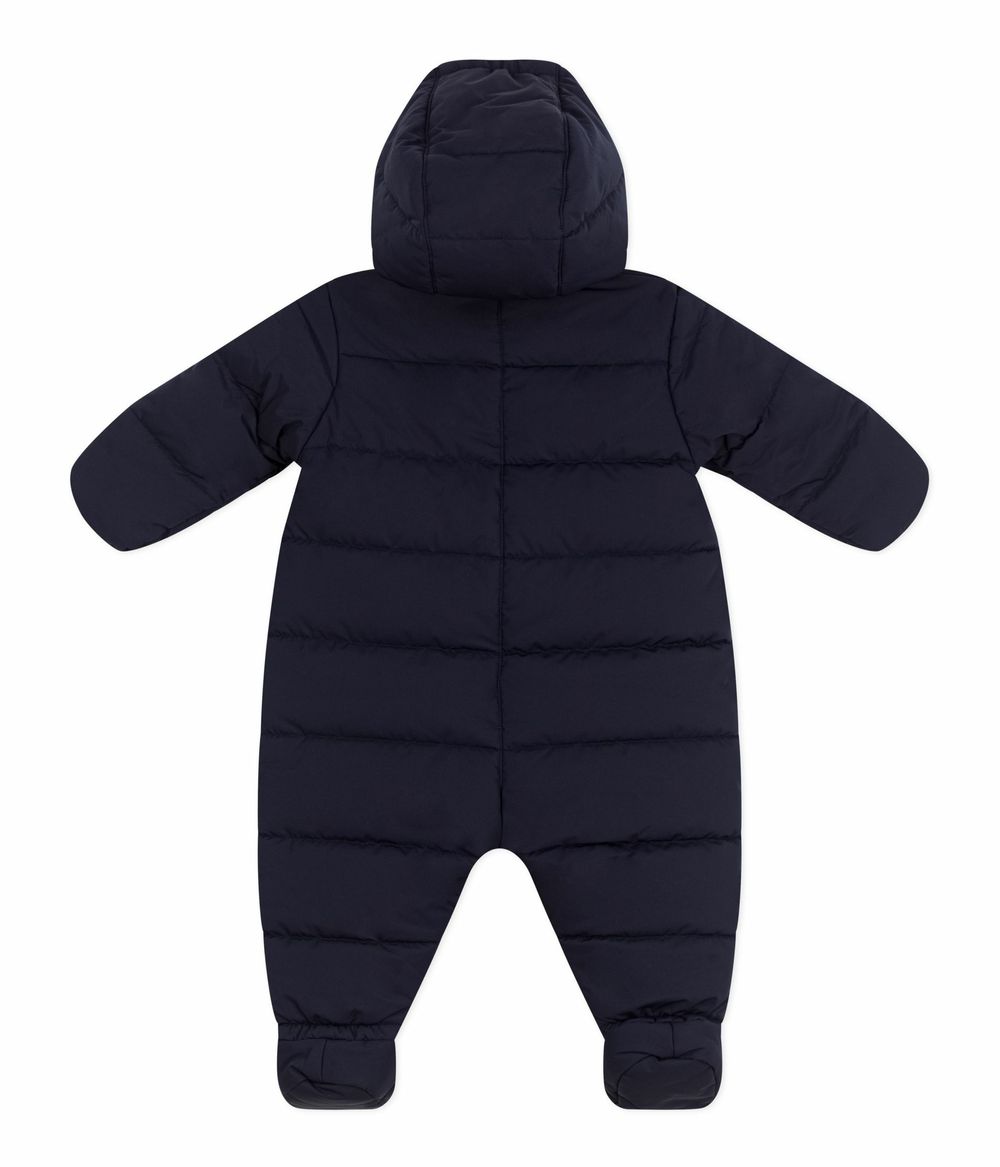 Petit Bateau - Baby Boy's Hooded Polyester Snowsuit - Smoking Blue