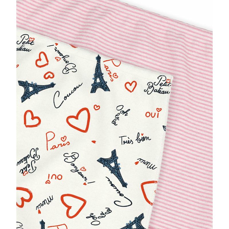 Petit Bateau - 2pc-Set - Girl's Long Paris Print Shorties - Multicolor