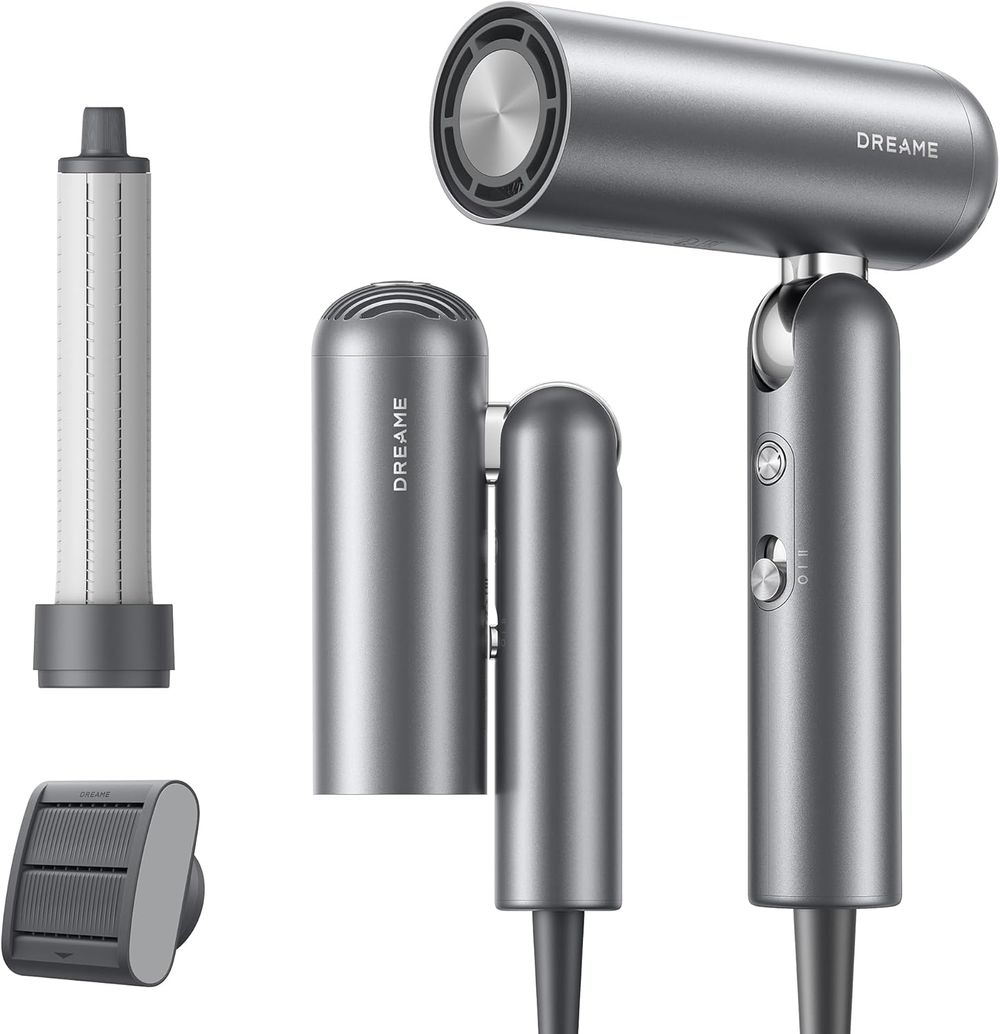 Dreame - Pocket High Speed 3 Fold Hair Dryer - Grey
