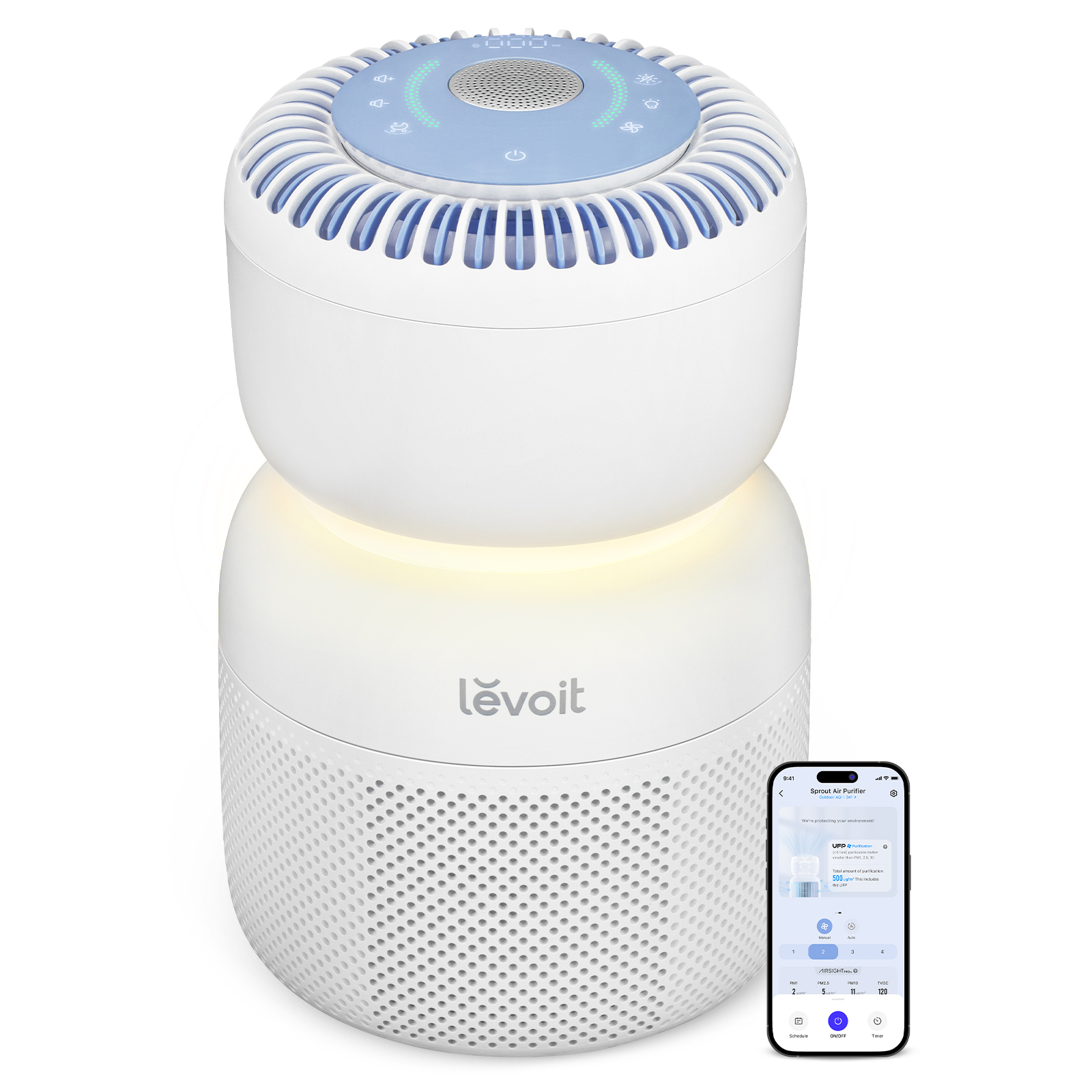 Levoit - Sprout Air Purifier For Baby - White