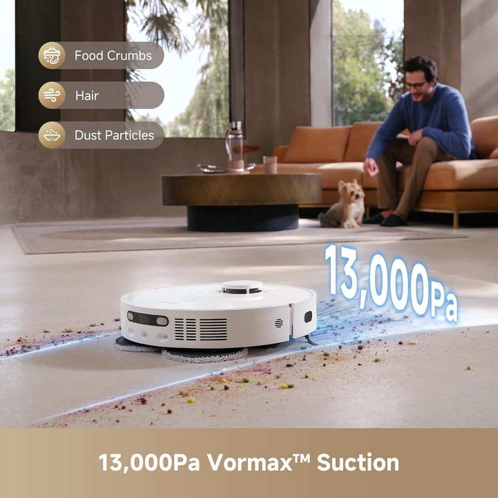 Dreame - D20 Ultra Robot Vacuum - Mop Self Cleaning And Drying - 13.000pa Suction - Easy Maintenance - 2 Years Warranty