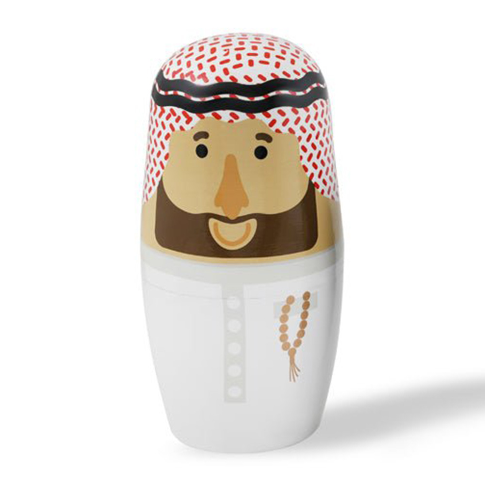 Maison Tini Saudi Arabian Family Nesting Dolls - 5 Pcs