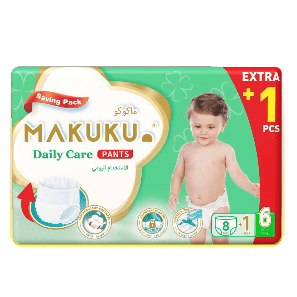 Makuku - Daily Care Diaper Pants - Size 6 - 15 Plus kg - 9 Pcs