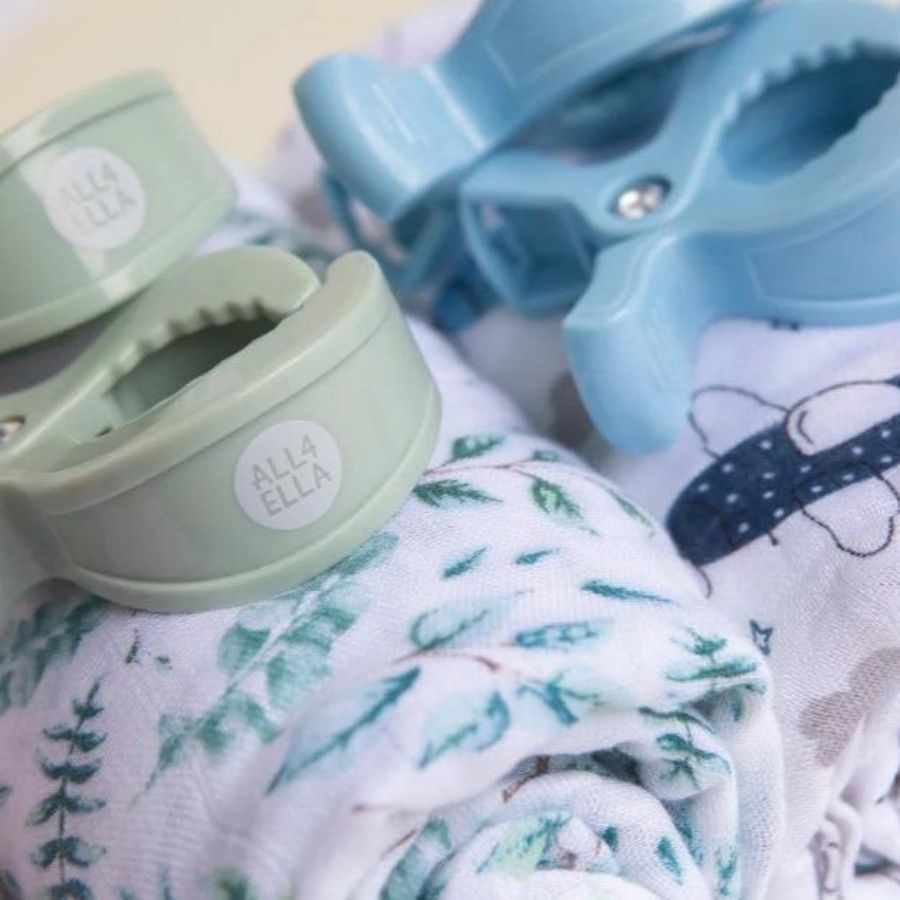 All4Ella - Pram Pegs Only - Sage/Forest Green - 4 Pcs