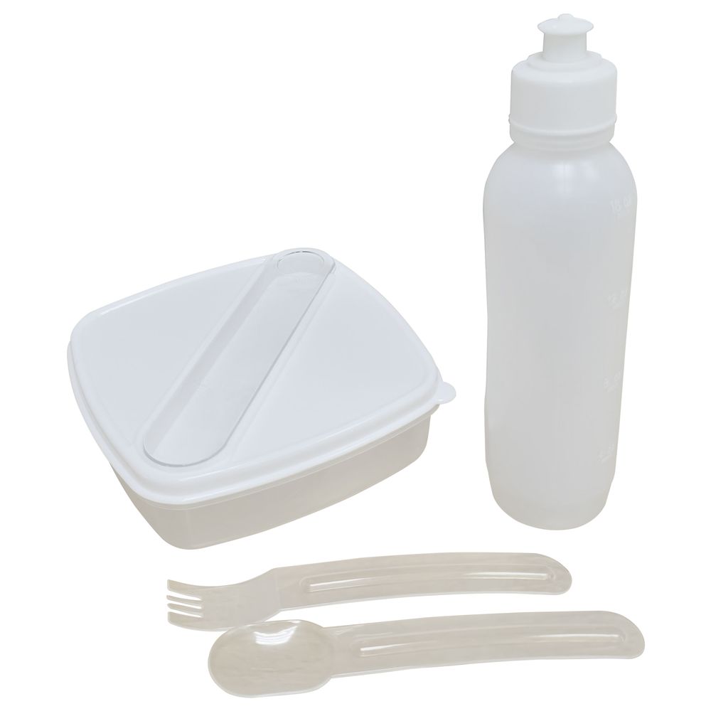 Kuromi - Kids Backpack With Water Bottle, Lunch Box, Fork & Spoon - 4 Pcs - 11-Inch