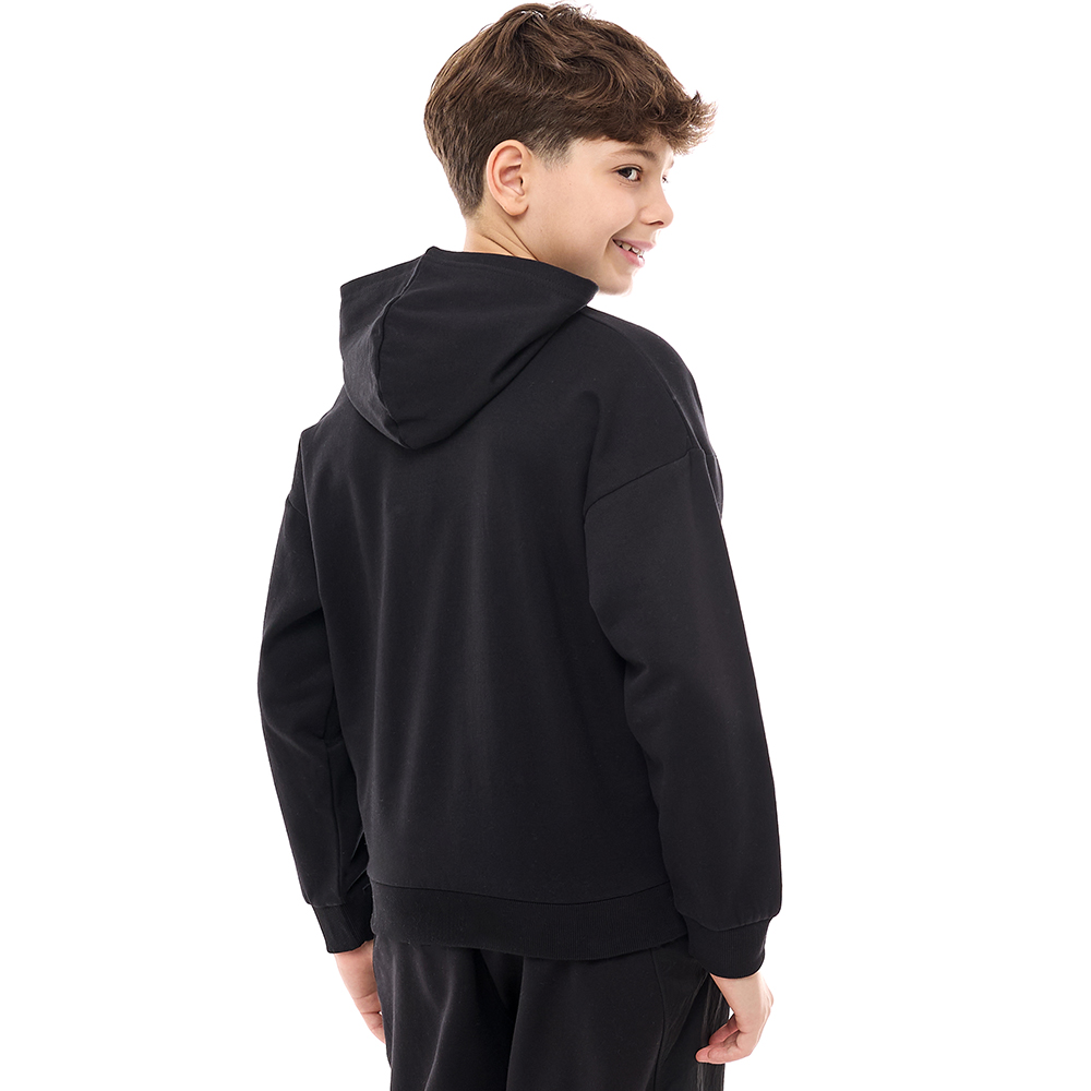 Victor and Jane - Boys' Hoodie Born To Shine - Black