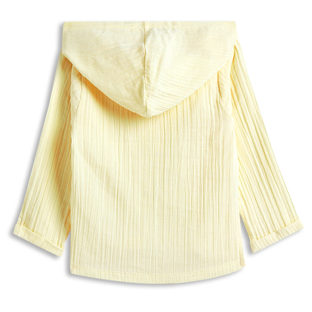 Dirkje - Boy's Hooded Long Sleeves Top - Beige