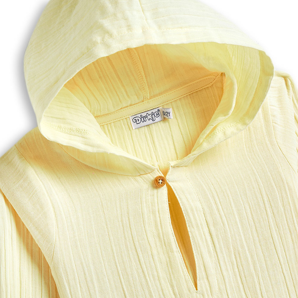 Dirkje - Boy's Hooded Long Sleeves Top - Beige