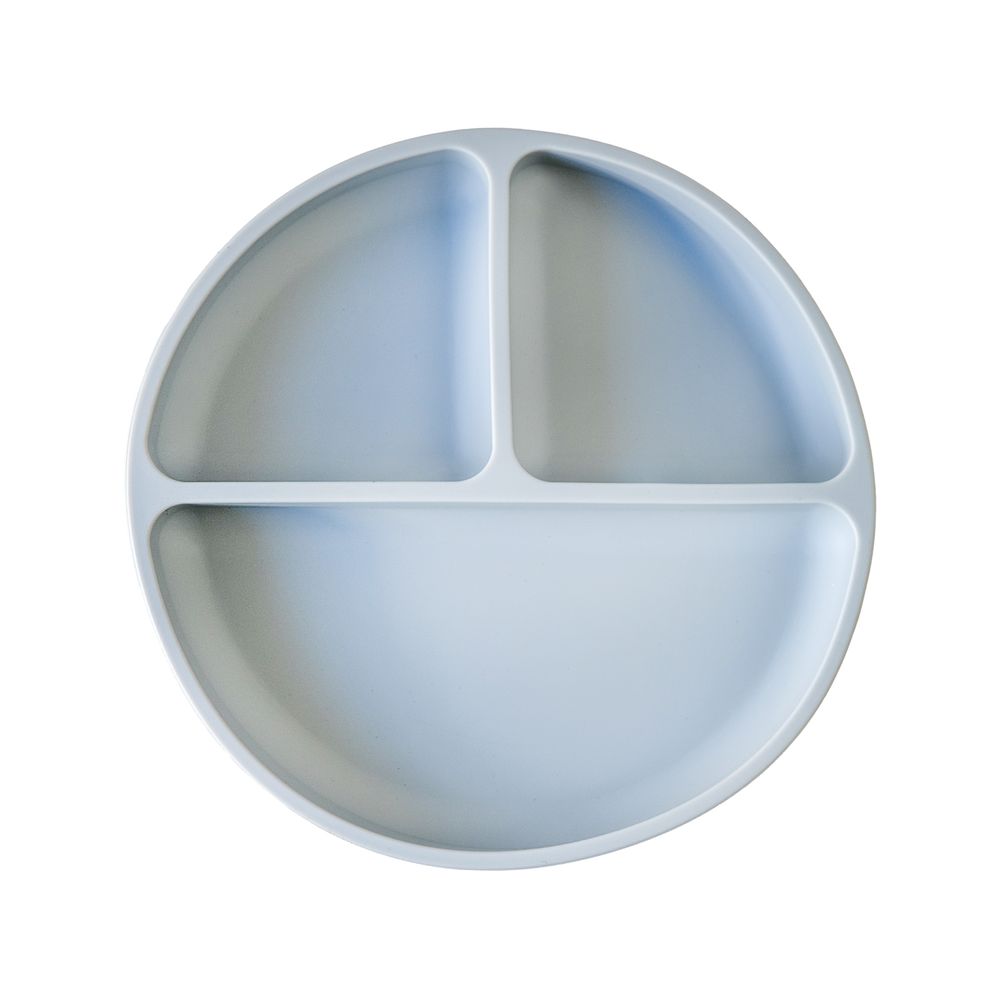 Babies Basic - Baby Silicone Feeding Set - Grey - 6 Pcs