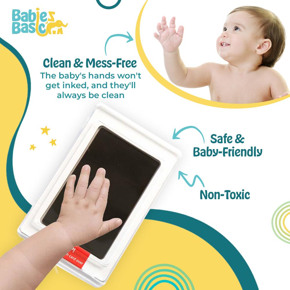 Babies Basic - Clean Fingerprint With Two Imprint Cards - 12.5cm - Brown