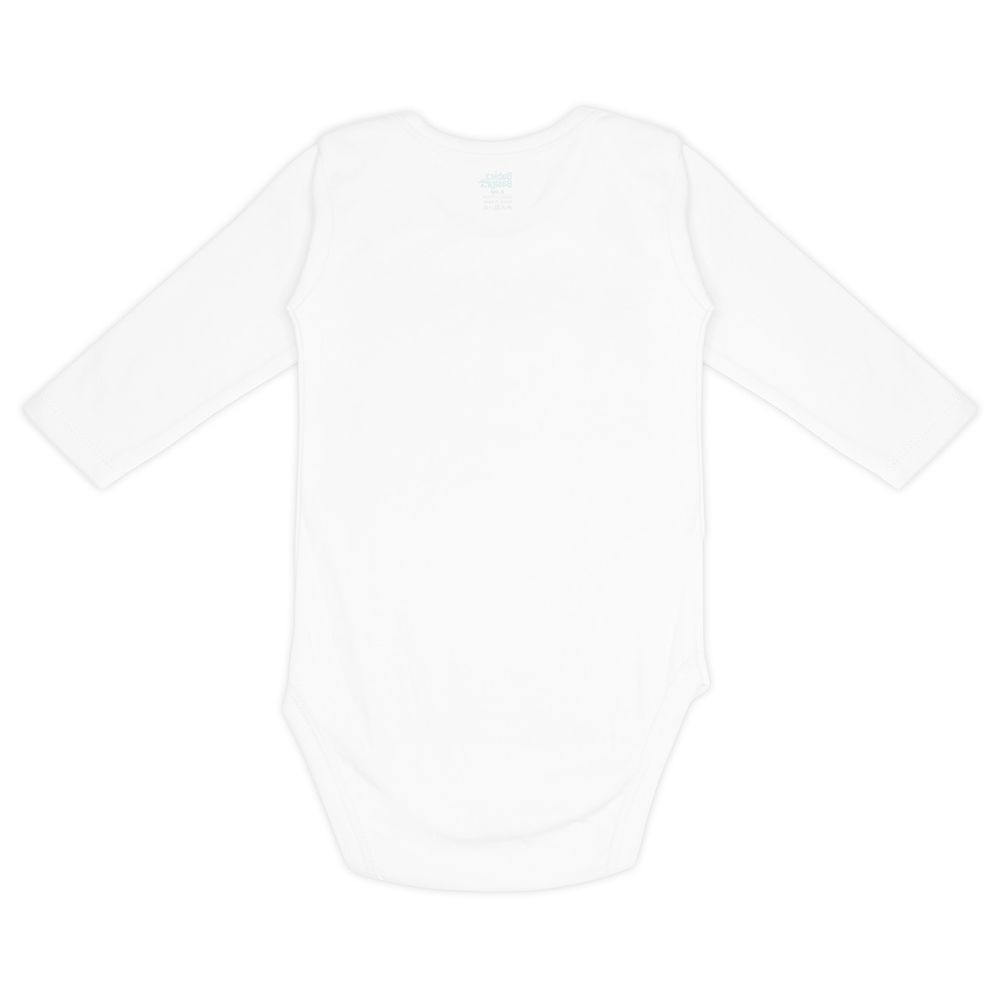 Babies Basic - 6pc-Set - 100% Cotton Long Sleeves Bodysuit - White