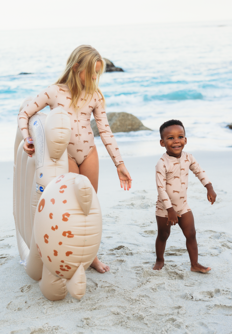 Swim Essentials - Leopard Animal Inflatable Lie-On - Brown - 1pc