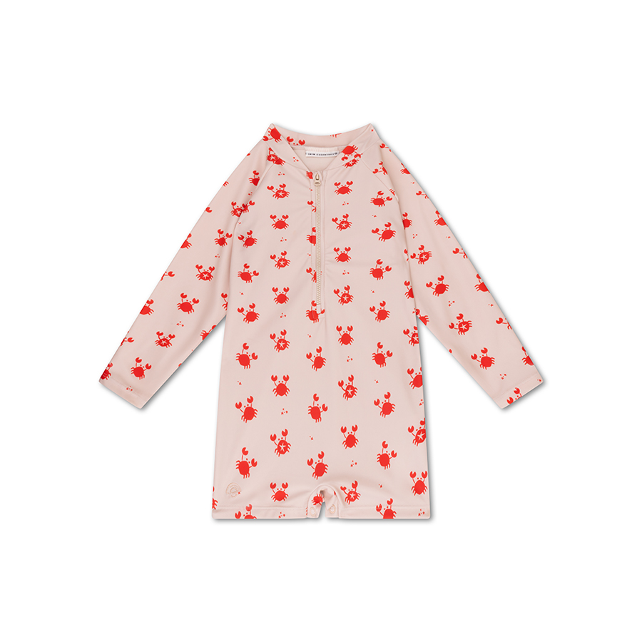 Swim Essentials - Oh Crab Printed Baby Swimsuit - Cream