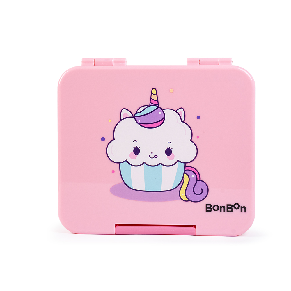 Bonbon - Personalized Elite Mini 4 Compartment Lunch Box - Uni Cup Cake