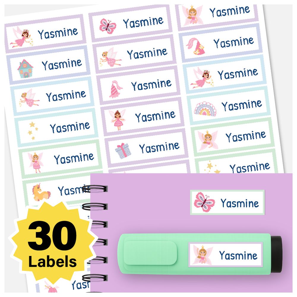BonBon - Personalized Labels - Pack of 30 - Fairies
