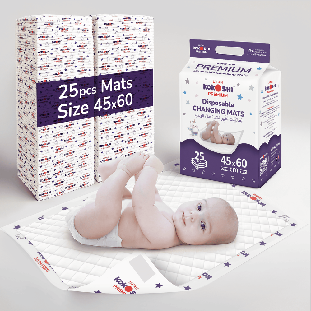 Kokoshi - Premium Disposable Baby Changing Mats - 45x60cm - 25pcs