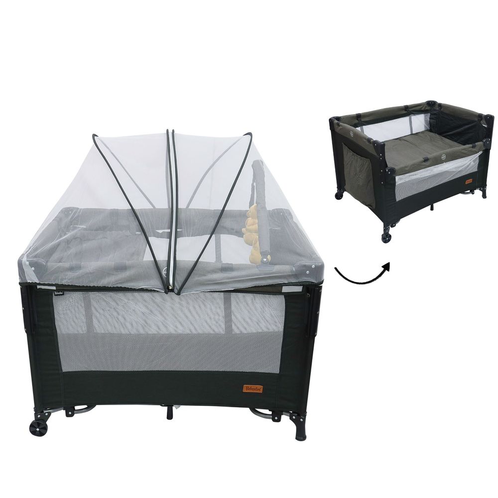 Bebesitos Next To Me Nursery Center Bassinet With Fitted Thick Mattress - Grey