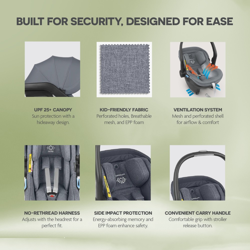 Uppababy - Mesa I-Size Infant Car Seat - Gregory - Blue Melange