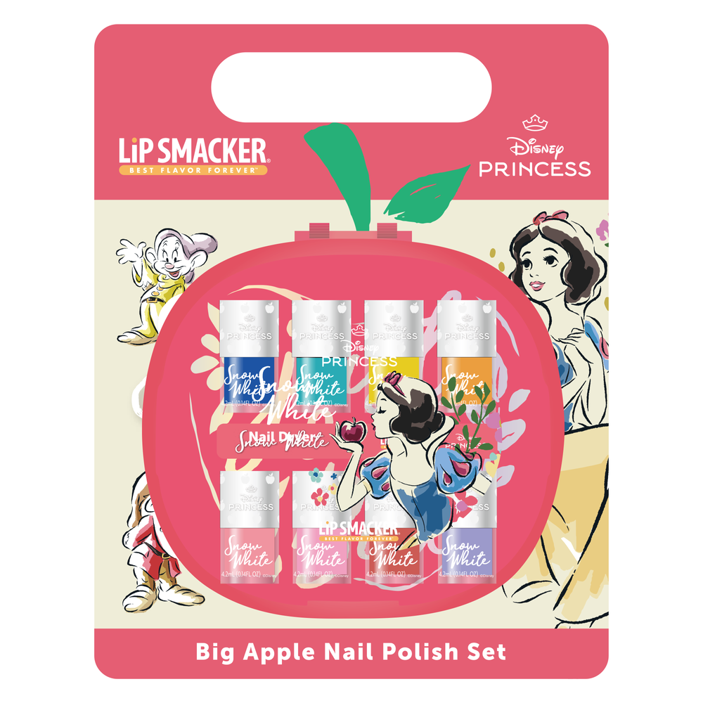 Lip Smacker Disney Snow White Big Apple Nail Polish Set - Multicolor - 9 Pcs