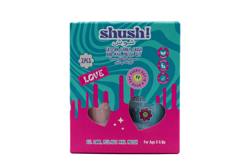 Shush! - Cotton Candy Crush Duo Nail Polish Set - 2 Pcs