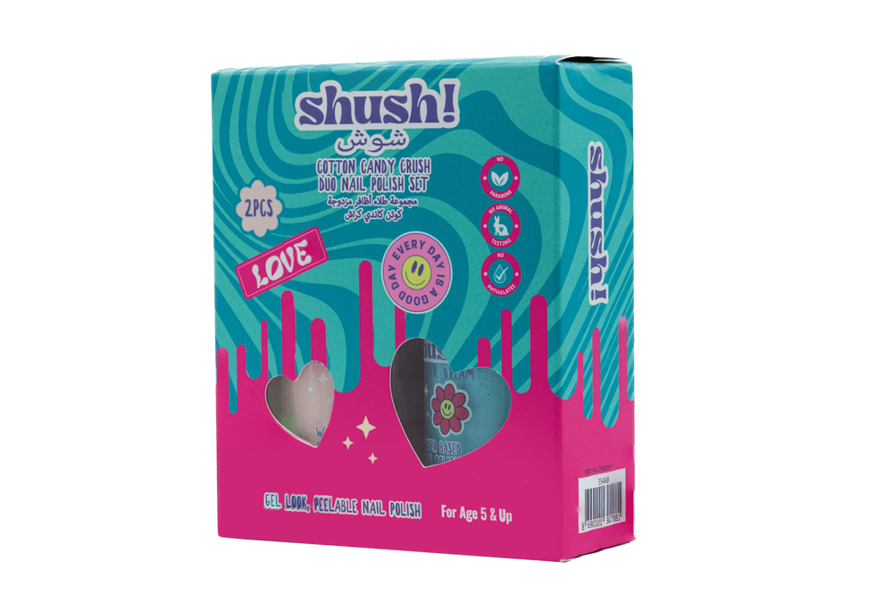 Shush! - Cotton Candy Crush Duo Nail Polish Set - 2 Pcs