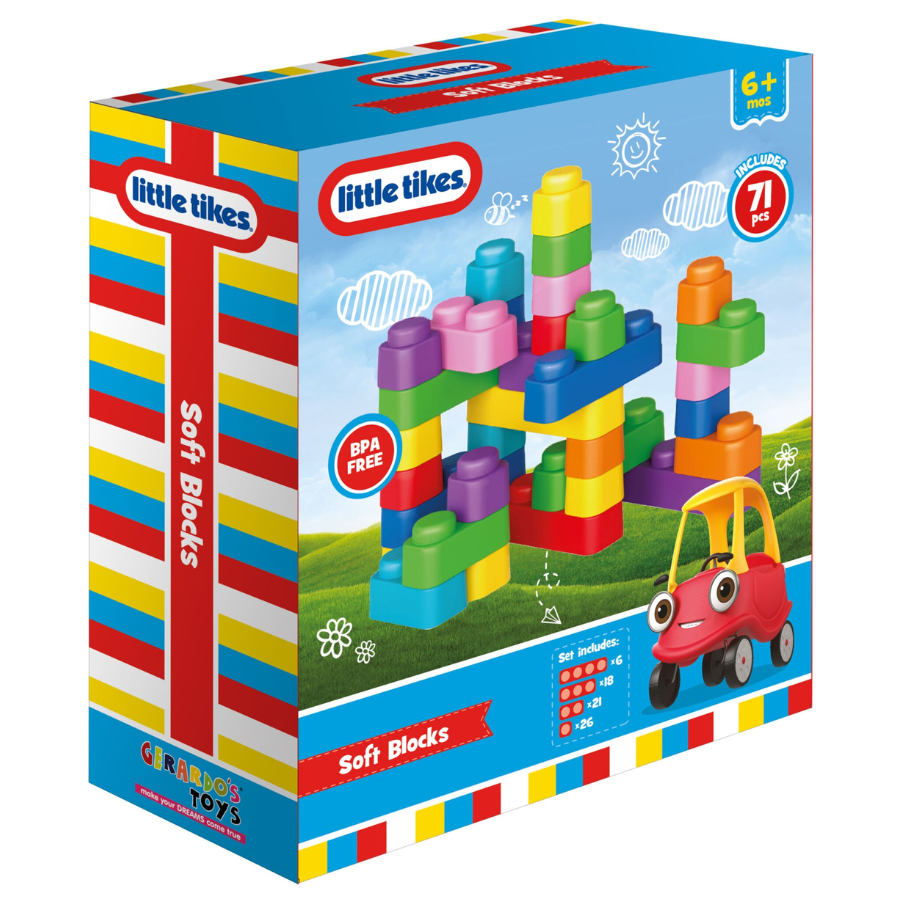 Little Tikes - Soft Blocks Set - 71 Pcs