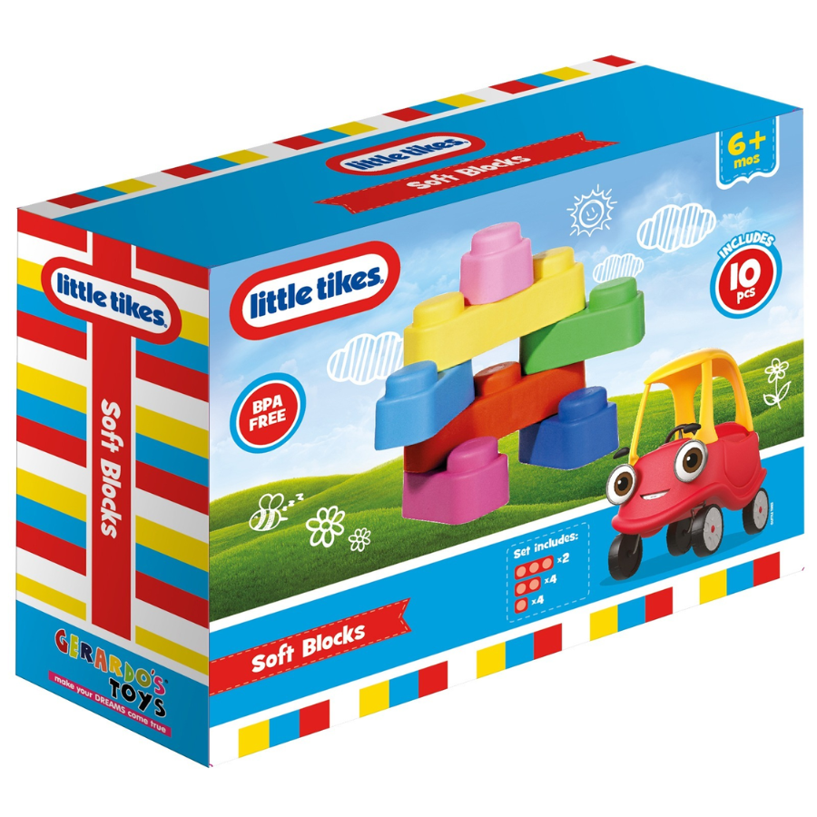 Little Tikes - Soft Blocks Set - 10 Pcs