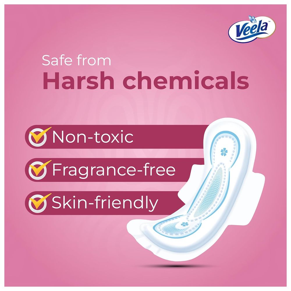 Veela Cushion Soft Maxi Pads With Wings - Regular - 12 Pads