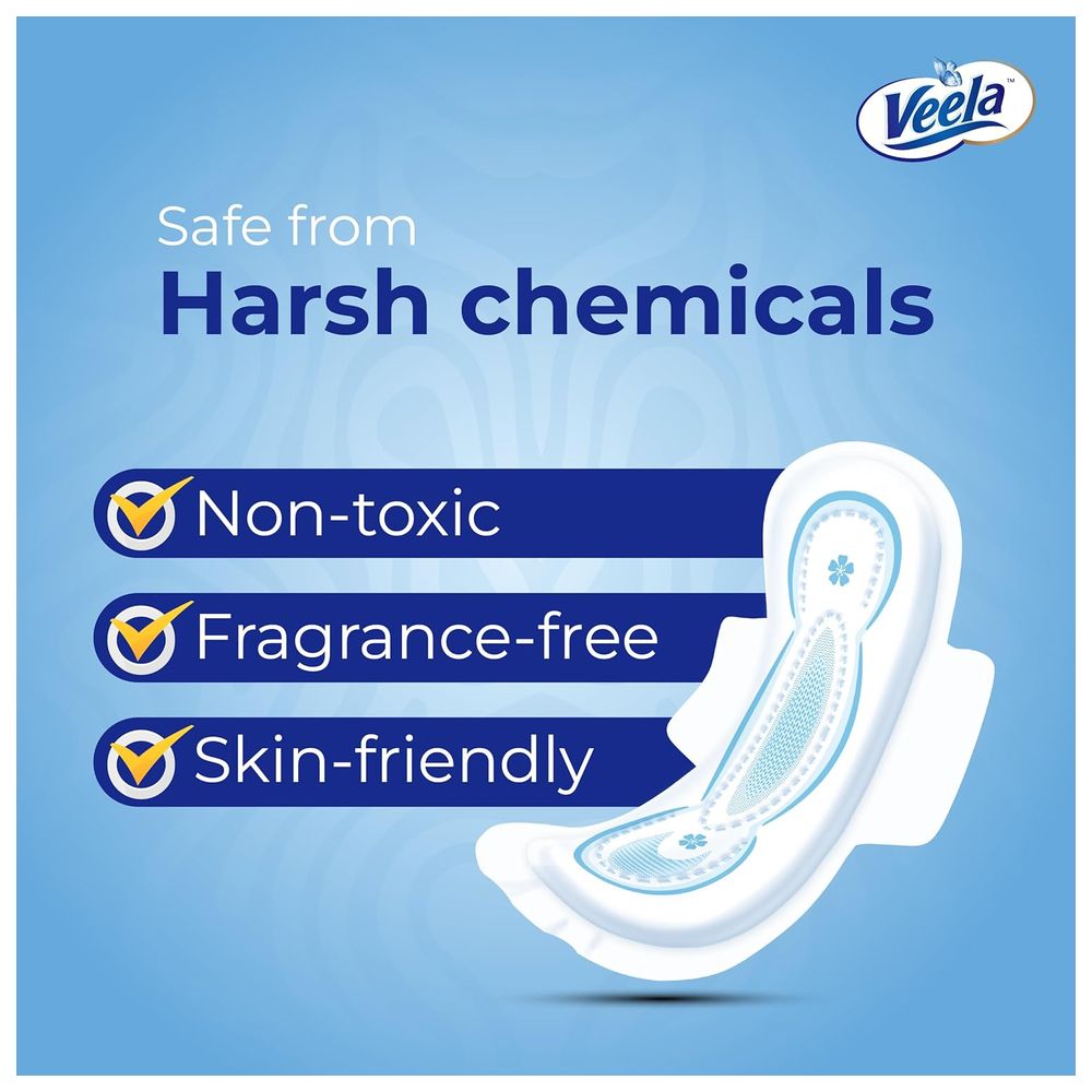 Veela Cushion Soft Maxi Pads With Wings - Long - 30 Pads