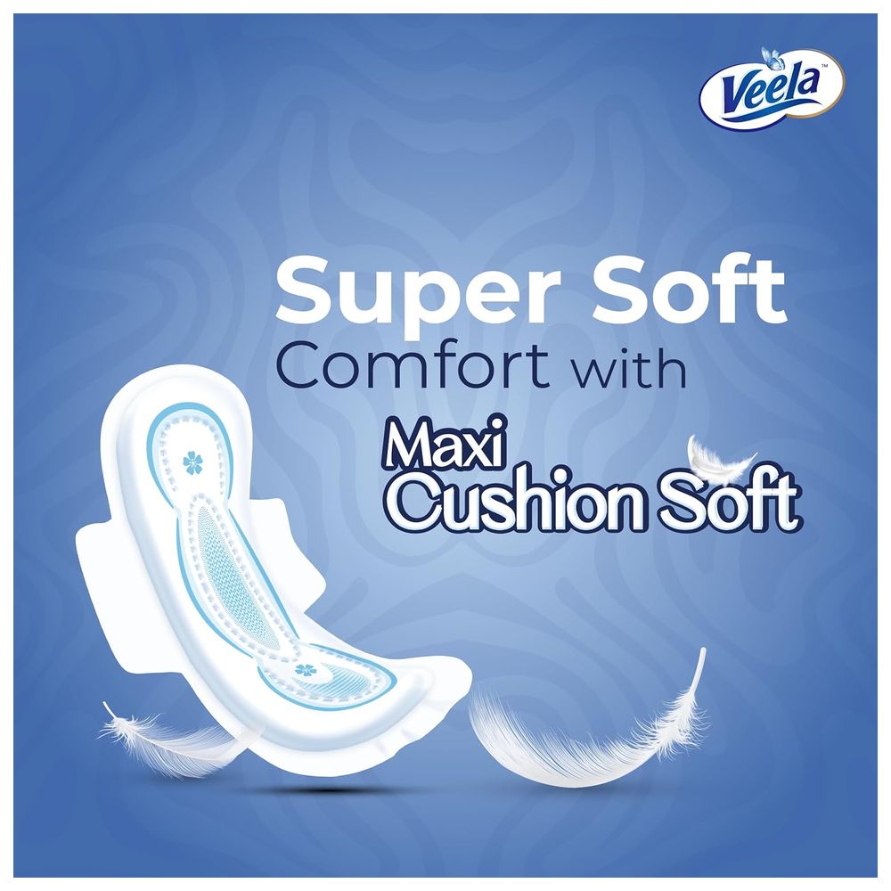 Veela Cushion Soft Ultra Thin Pads With Wings - Long - 8 Pads