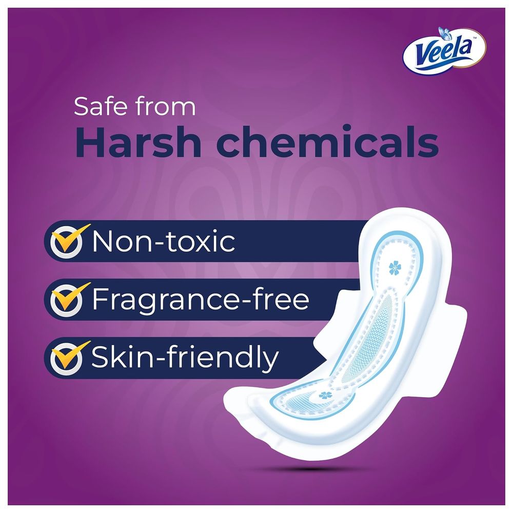 Veela Cushion Soft Ultra Thin Pads With Wings - Overnight - 14 Pads