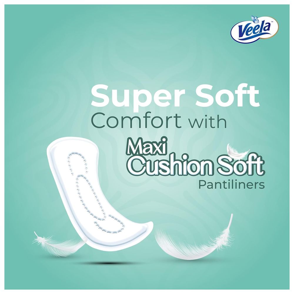 Veela Cushion Soft Maxi Pantiliners - Regular - 60 Liners