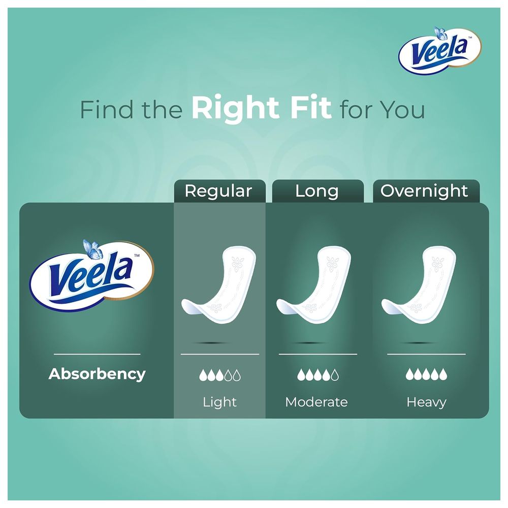 Veela Cushion Soft Maxi Pantiliners - Long - 50 Liners