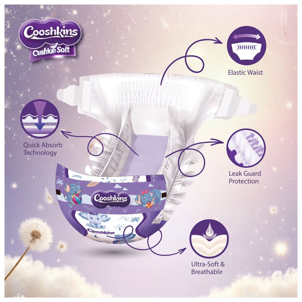 Cooshkins Cushion Soft Baby Diapers - Size 6 - 16+ kg - 20 Diapers