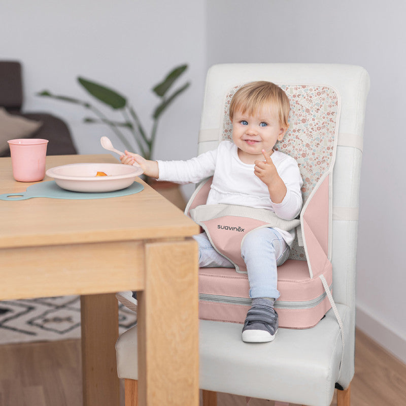 Suavinex Portable High Chair Baby Booster Seat 6 Months+ - Blue