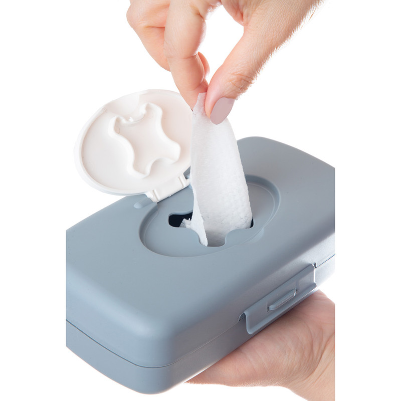 Babyjem Wet Towel Box - Grey/White