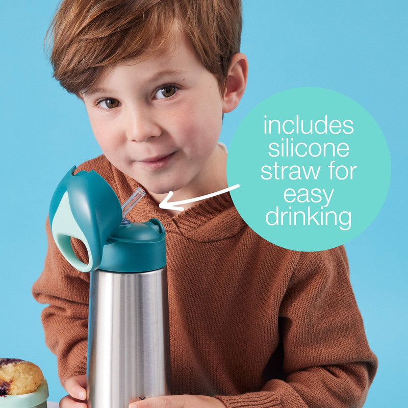 B.box - Stainless Steel Insulated Water Bottle - Midnight - 350ml