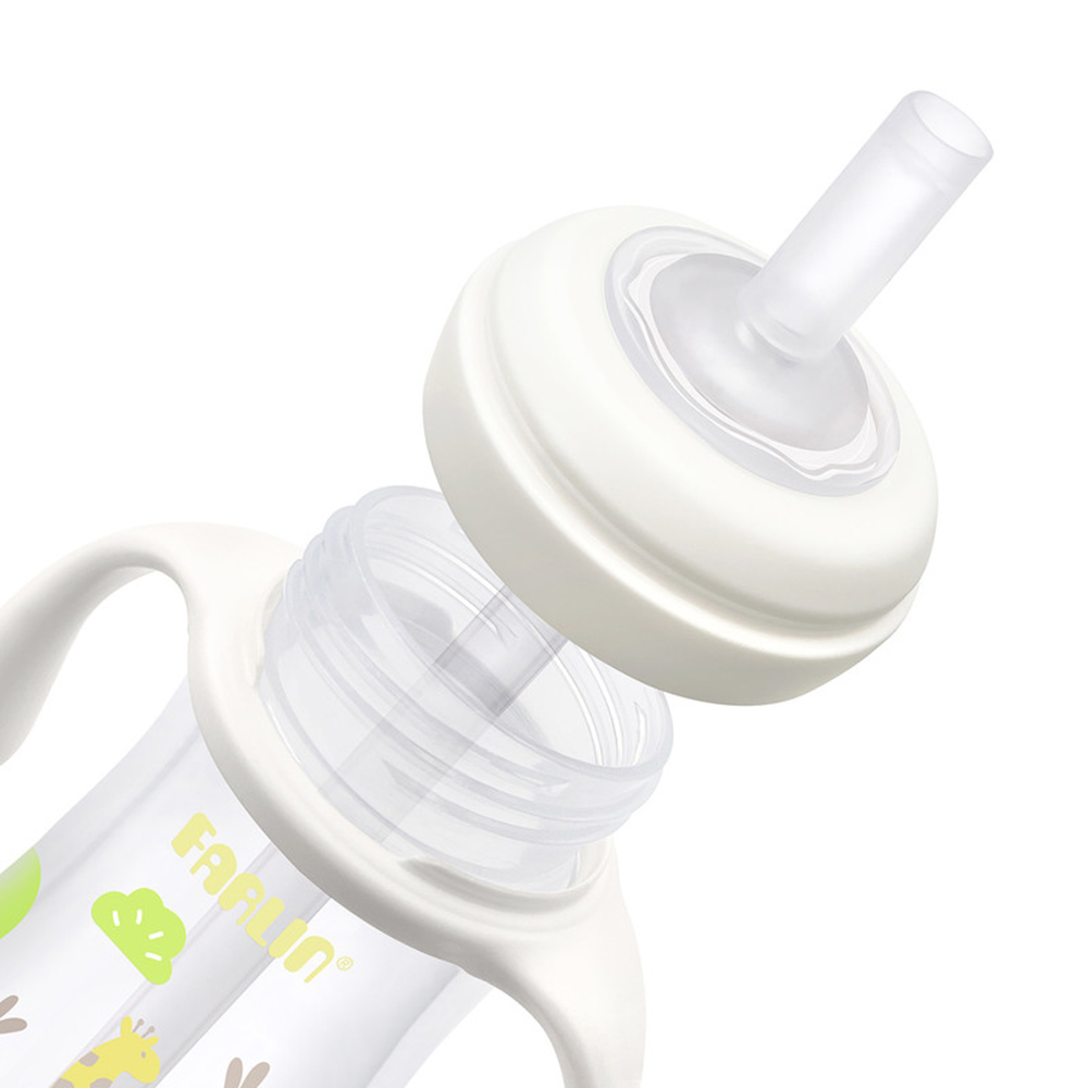 Farlin Grow With Colours PP Wide Neck Drinking Cup With Handle - Yellow - 270 ml