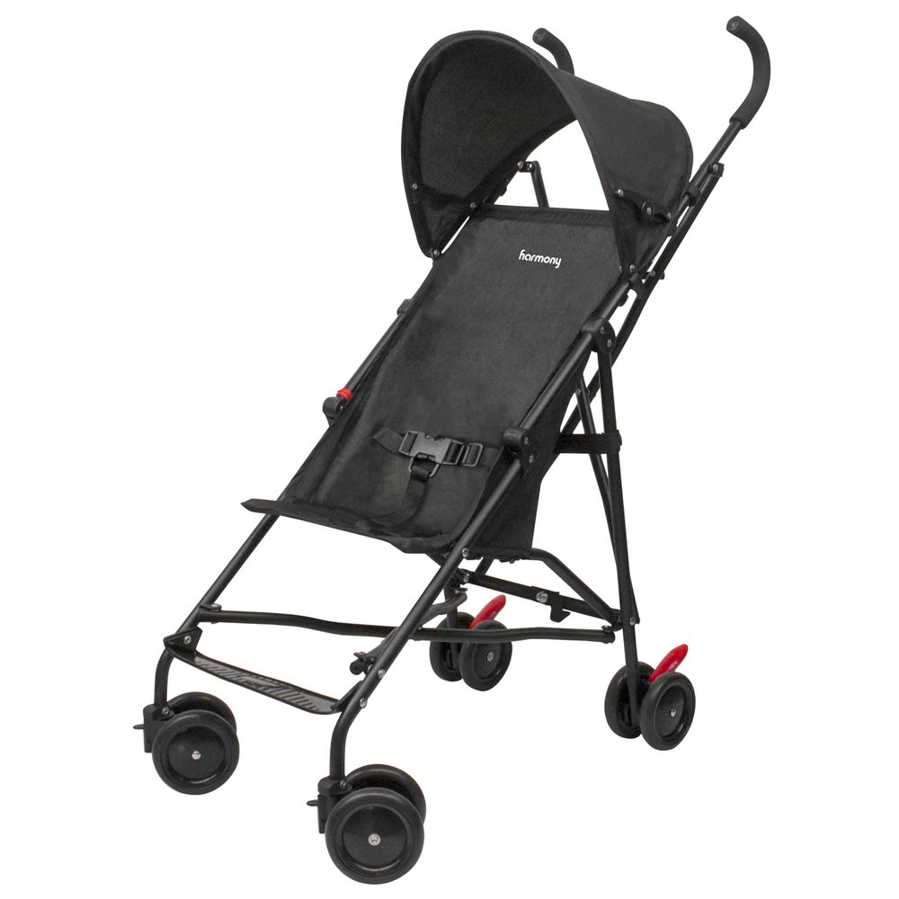 Harmony - Litewave Pushchair With Canopy Umbrella - Black