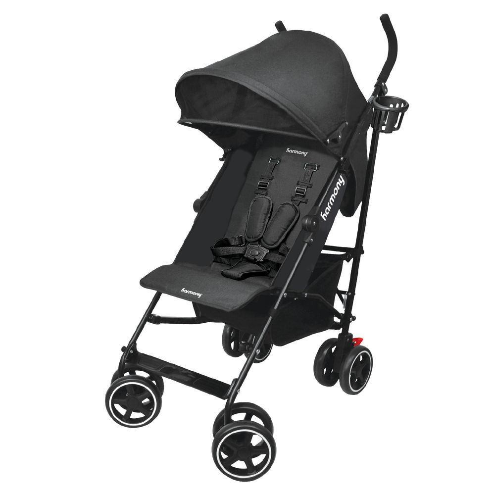 Harmony - Aspire Deluxe Umbrella Fold Stroller - Black