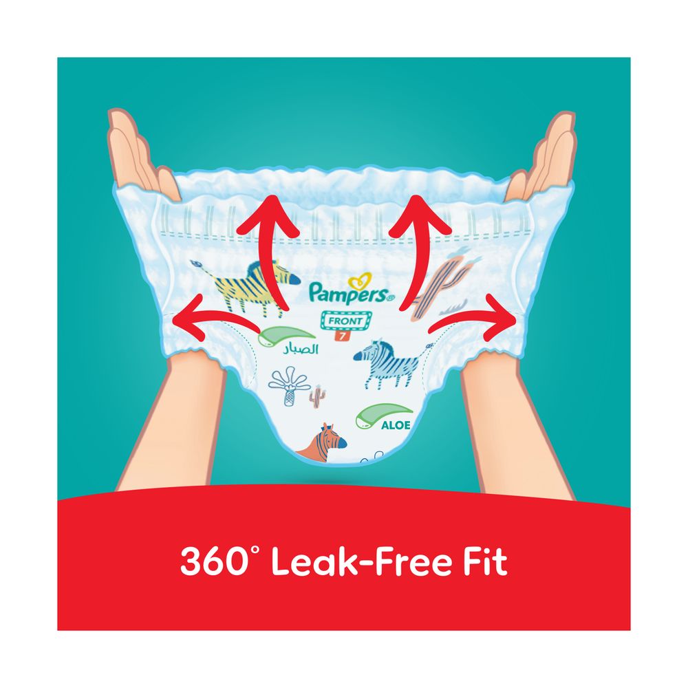 Pampers Rash Protection Diapers Pants With Aloe Vera - Size 7 - 20+kg - 40 Pcs