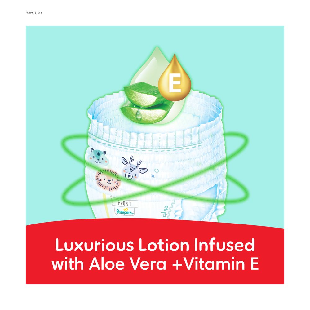 Pampers Ultimate Comfort Diapers Pants With Aloe Vera And Vitamin E - Size 7 - 20+kg - 48 Pcs
