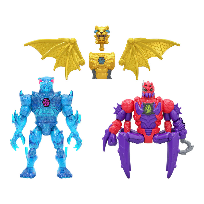 Mr Beast - Lab Hybrids Mix & Match Action Figurine - Style May Vary - 2 Pcs