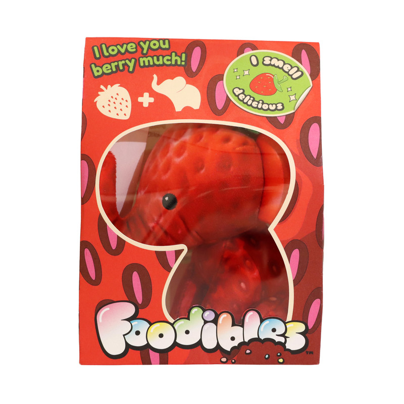 Foodibles Small Scented Plushies - Strawberry Elephant