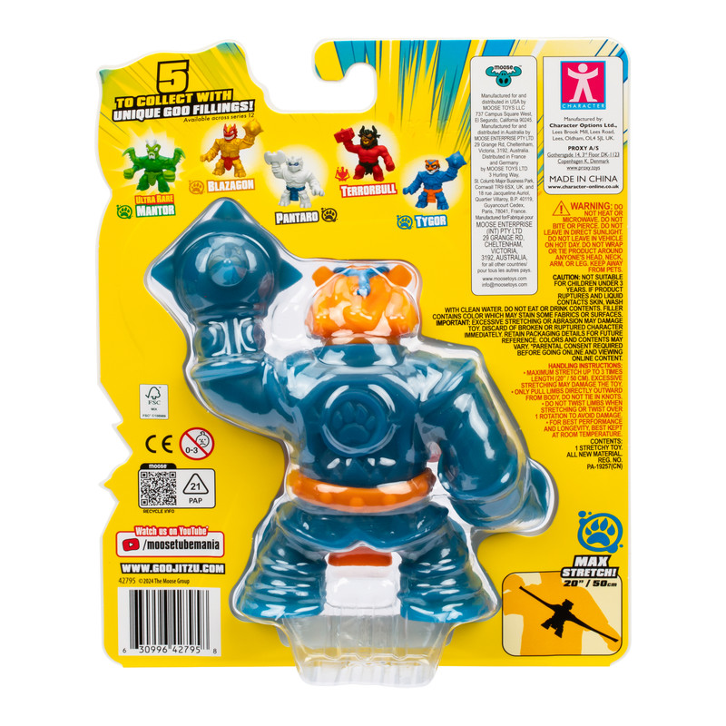 Heroes of Goo Jit Zu - Squishy Tygor Armored Action Figure - Sensory Toy