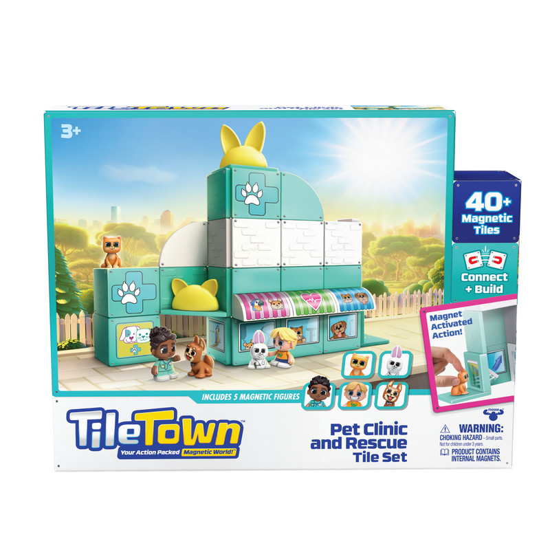 Tile Town Pet Clinic & Rescue Tile Set - 44pcs