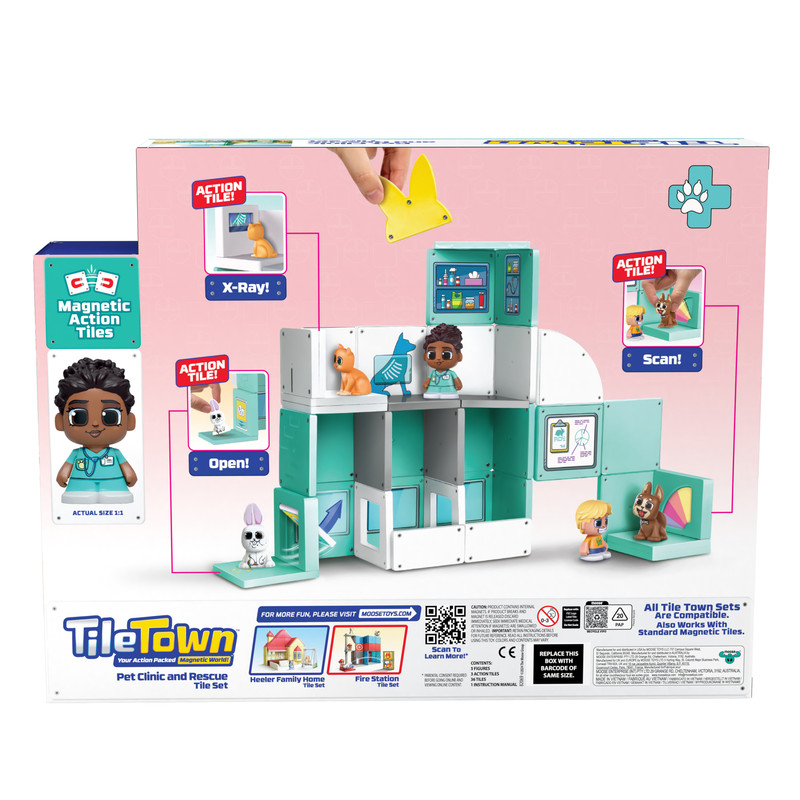 Tile Town Pet Clinic & Rescue Tile Set - 44pcs